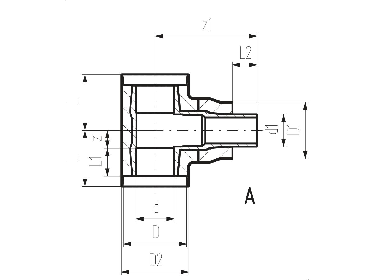 Reece Cool-Fit 4.0 Insulated Electrofusion Reducing Tee PN16 110 X 90mm