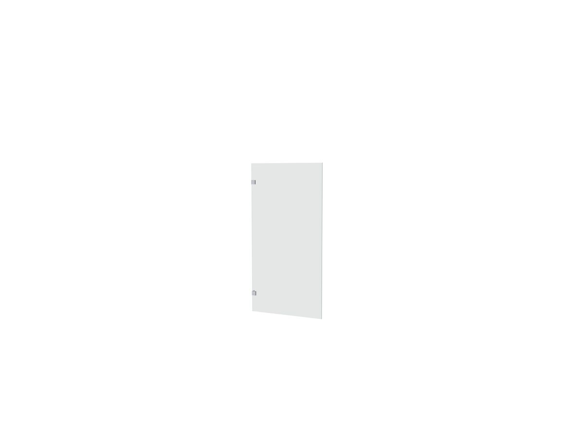reece Creative Glass Frameless Fixed Bath Panel 1600 x Front 600-800 Panel Polished Chrome Hardware