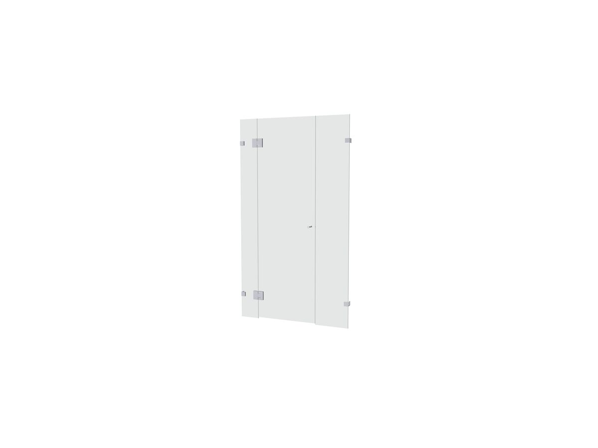 reece Creative Glass Frameless Front Only 2100 x Front 700-900 Shower Screen Polished Chrome Hardware with sliding door