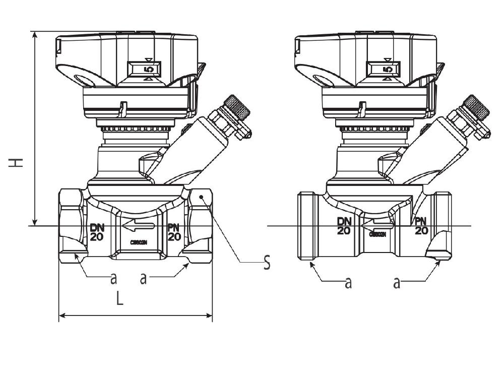 Reece Danfoss Leno Manaul Balancing Valve MSV-BD DN 50 003Z4006