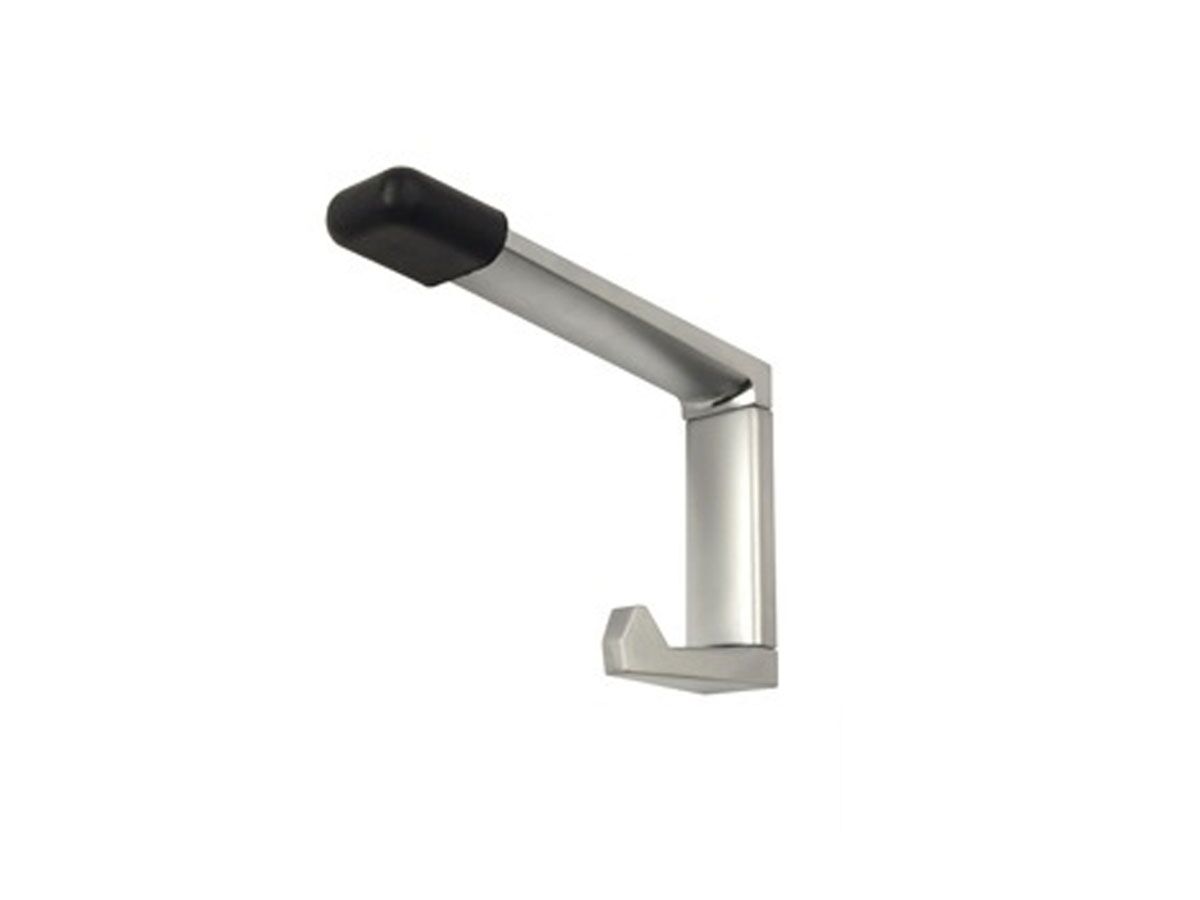 reece Die Cast Zinc Hook with Rubber Bumper 73 x 18 x 93mm