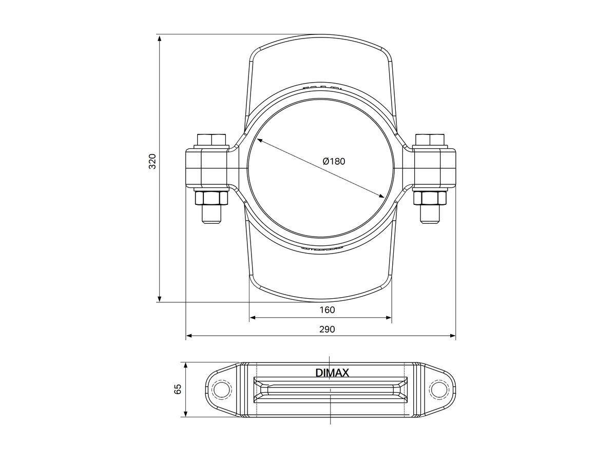 Reece Dimax Bolt On PE Puddle / Weep Flange Suit 180mm HDPE Pipes