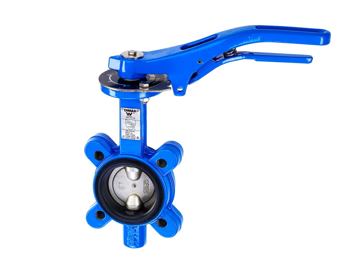 reece Dimax Butterfly Valve Lugged Table D/E Lockable Lever DN 65