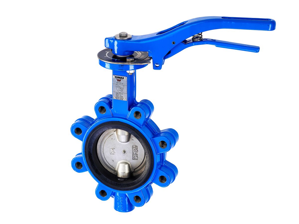 reece Dimax Butterfly Valve Lugged Table E Lockable Lever DN 100