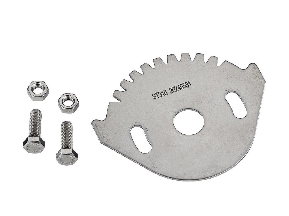 reece Dimax Butterfly Valve Notch Plate Complete with 316 Stainless Steel Notch Plate - ID Disk - Bolts - Nuts & Washers 100mm