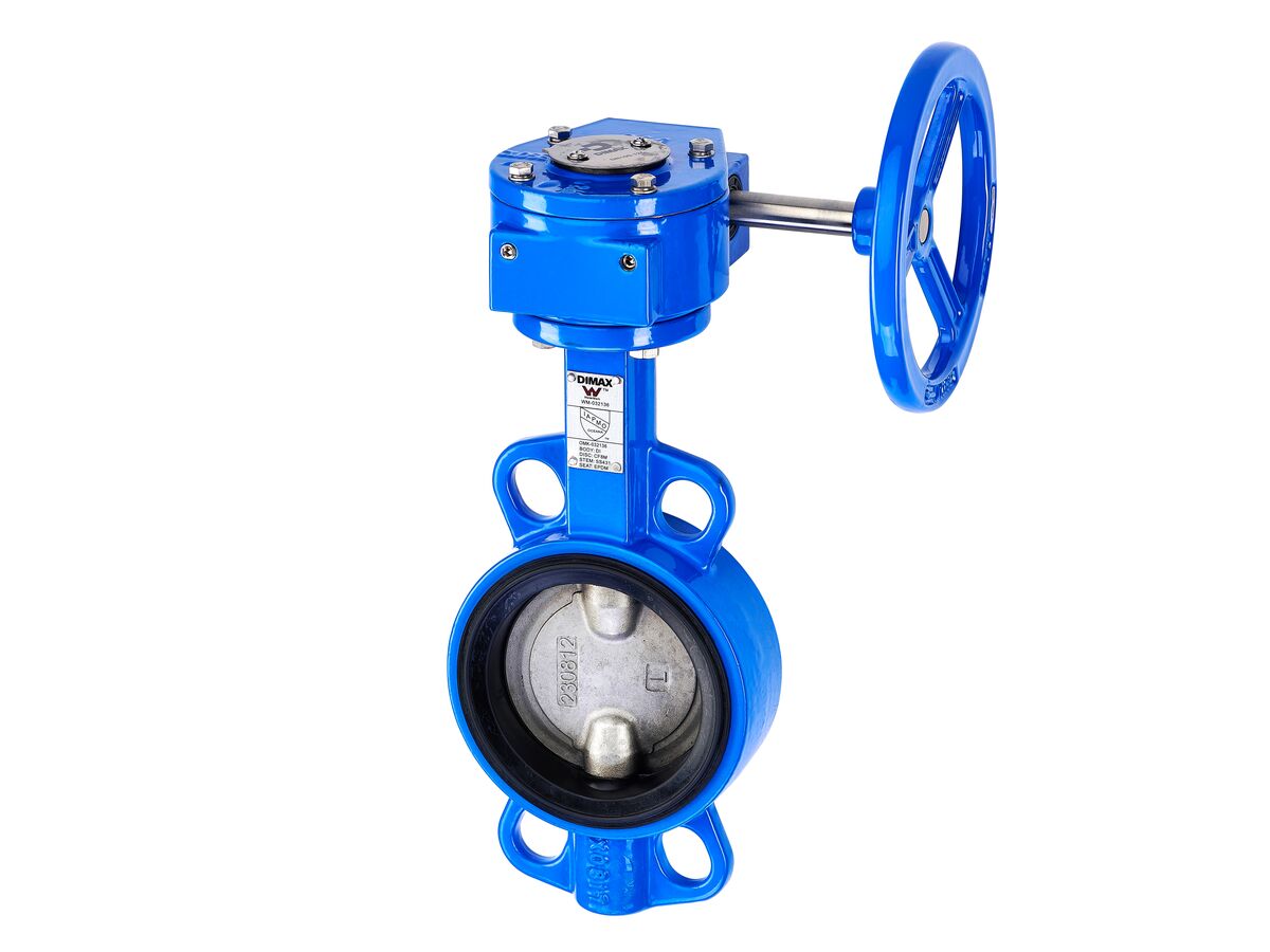 reece Dimax Butterfly Valve Wafer with Gear Operator 100mm