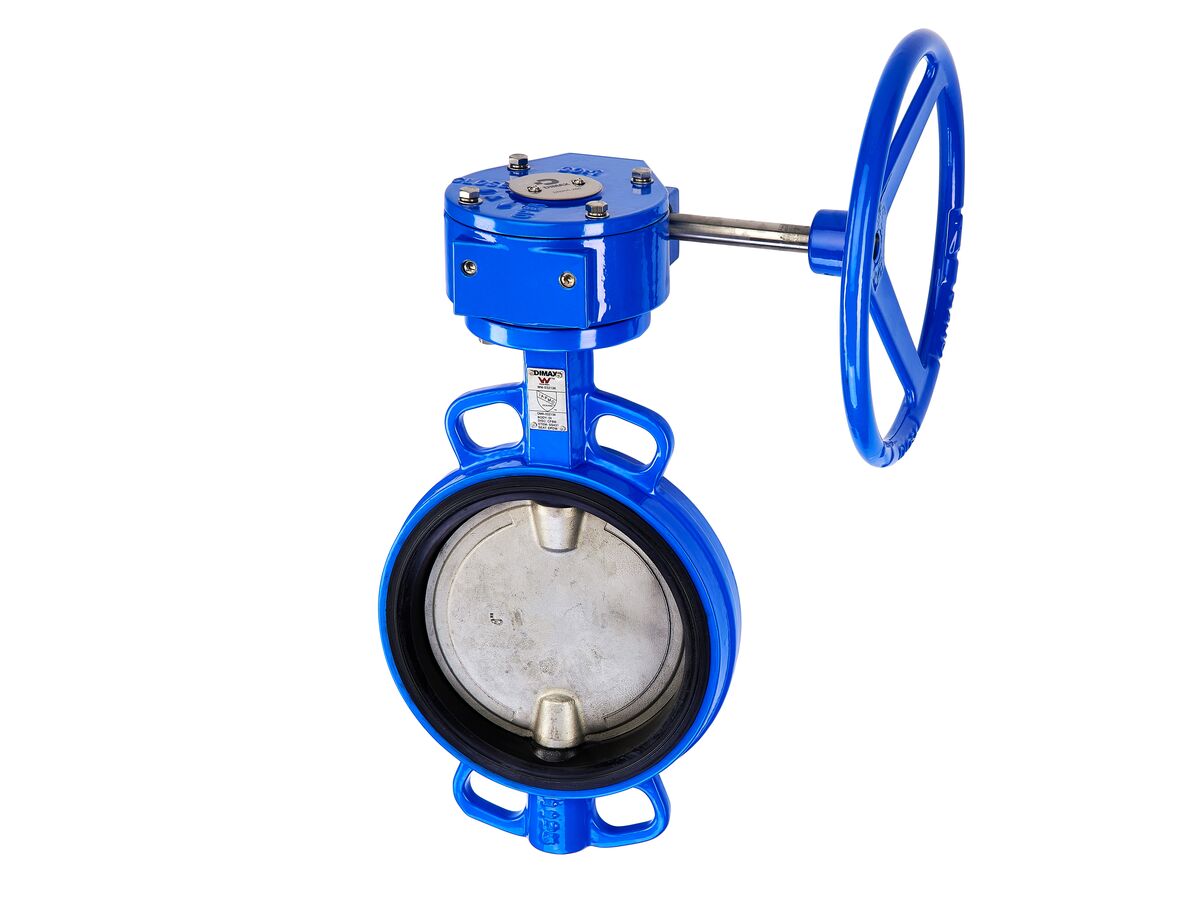 reece Dimax Butterfly Valve Wafer with Gear Operator 150mm