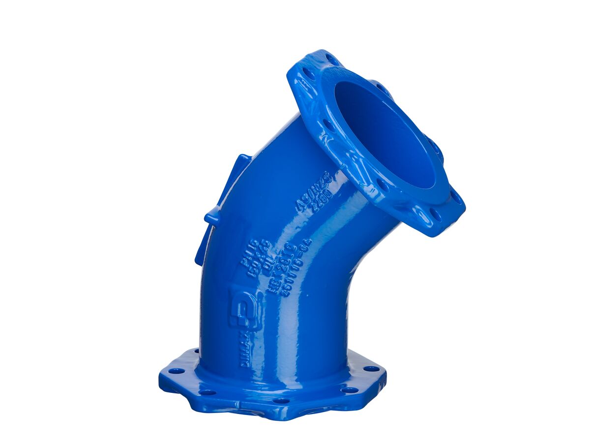 Reece Dimax Ductile Iron Bend (Flange X Flange) PN16 B5 150mm X 45 Degrees