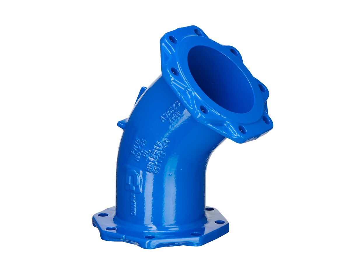 reece Dimax Ductile Iron Bend (Flange x Flange) PN16 B5 150mm x 45 Degrees