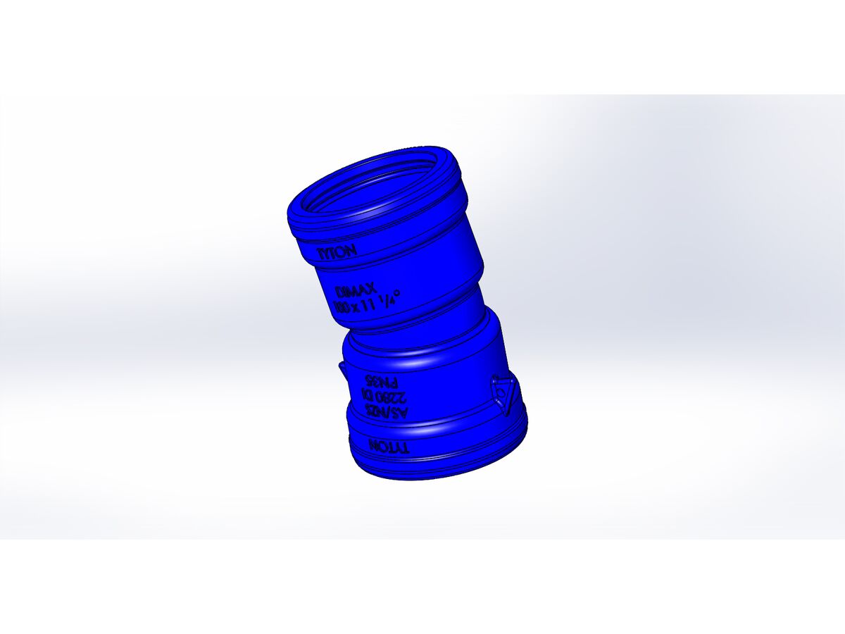 reece Dimax Ductile Iron Bend (Socket x Socket) PN35 100mm x 11.25 Degrees