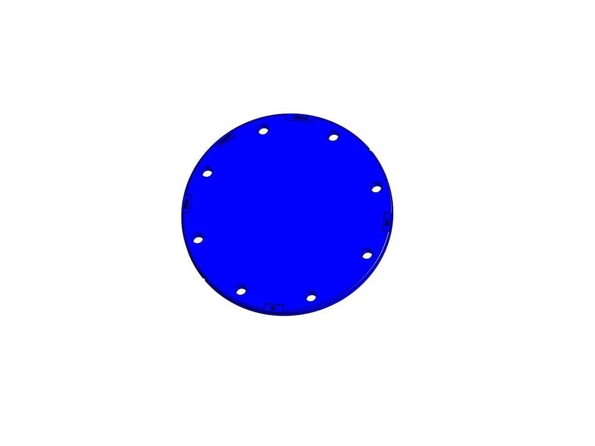 reece Dimax Ductile Iron Blank Flange PN16 B5 225mm