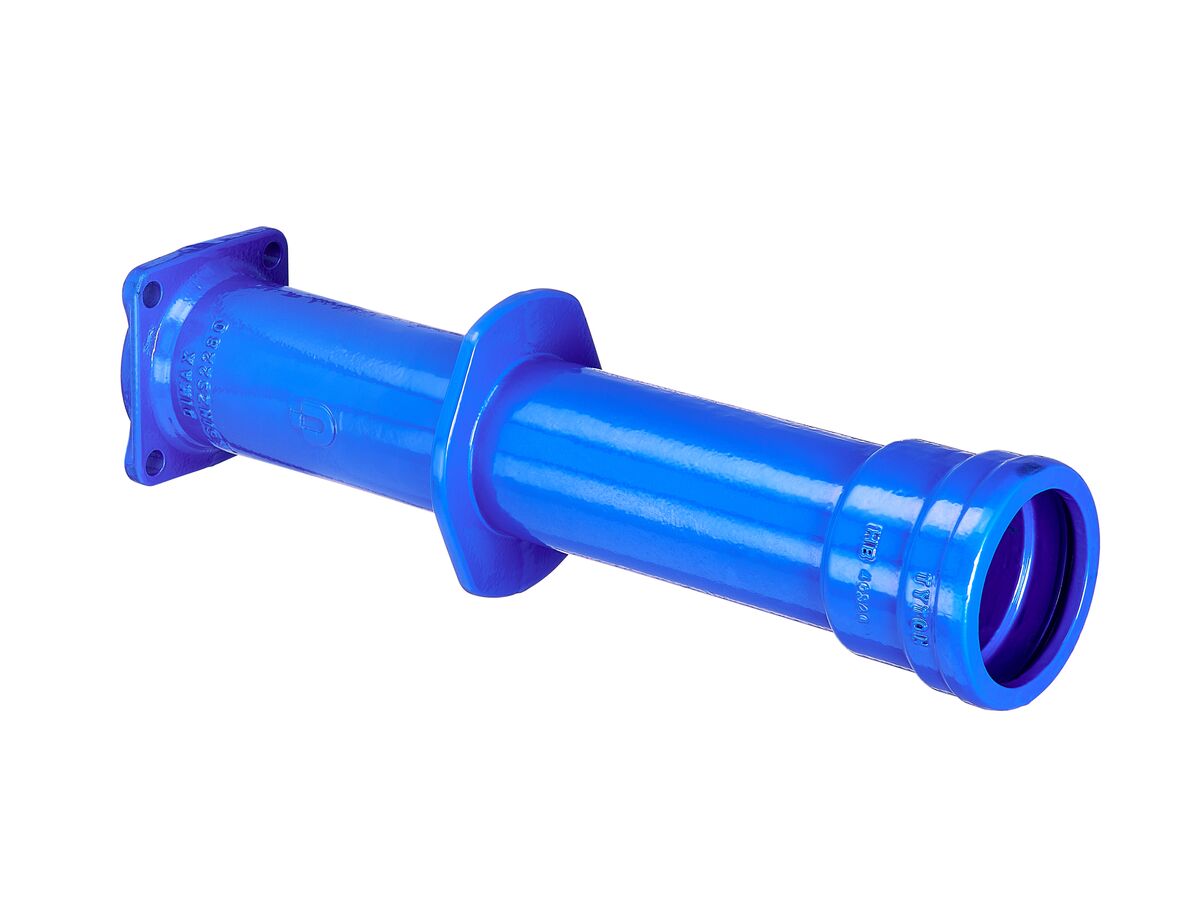 reece Dimax Ductile Iron Connector (Flange x Socket) with Thrust Flange Central PN16 B5 100mm x 600L