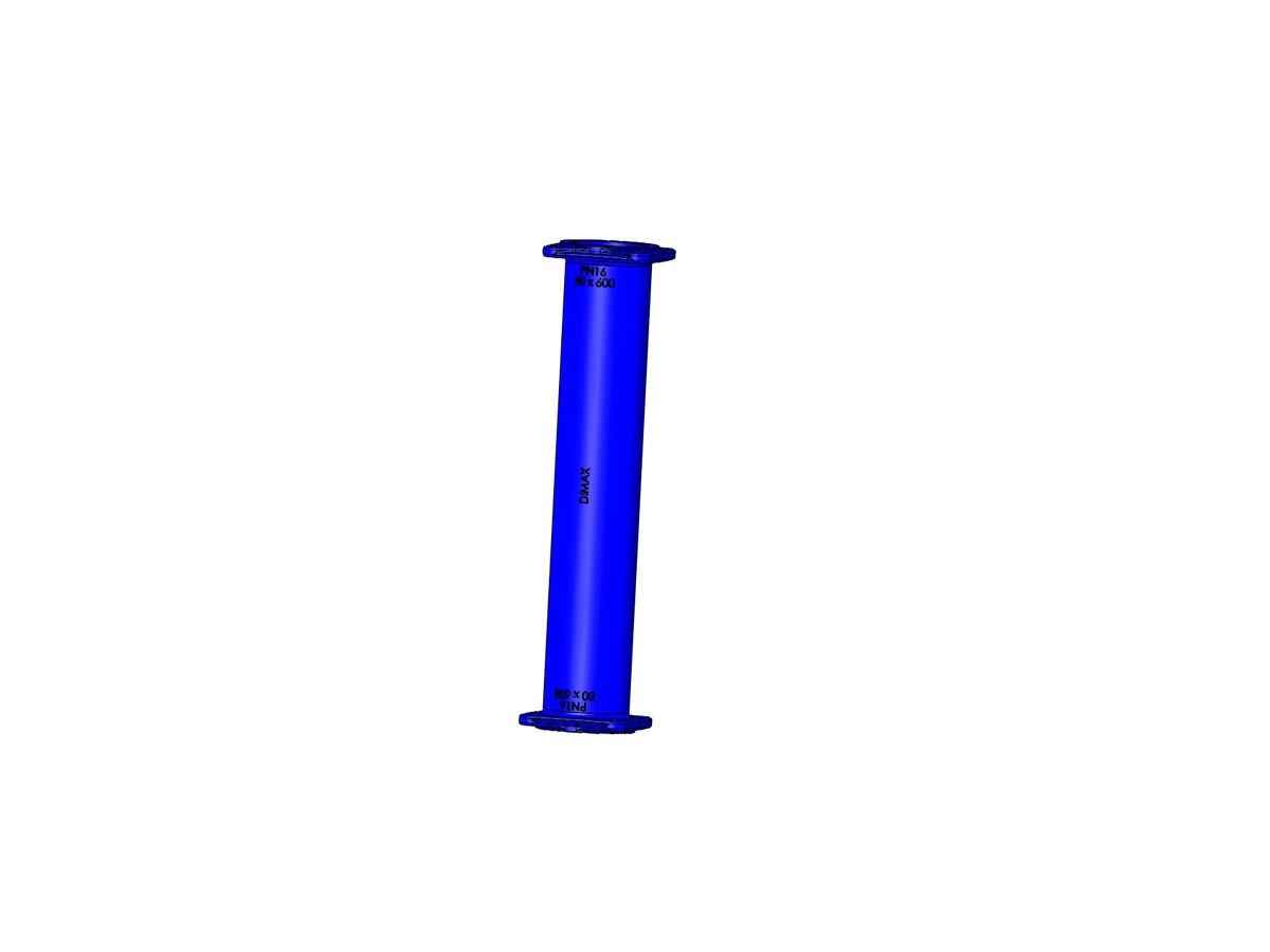 reece Dimax Ductile Iron Hydrant Riser (Flange x Flange) PN16 B5 80mm x 600mm