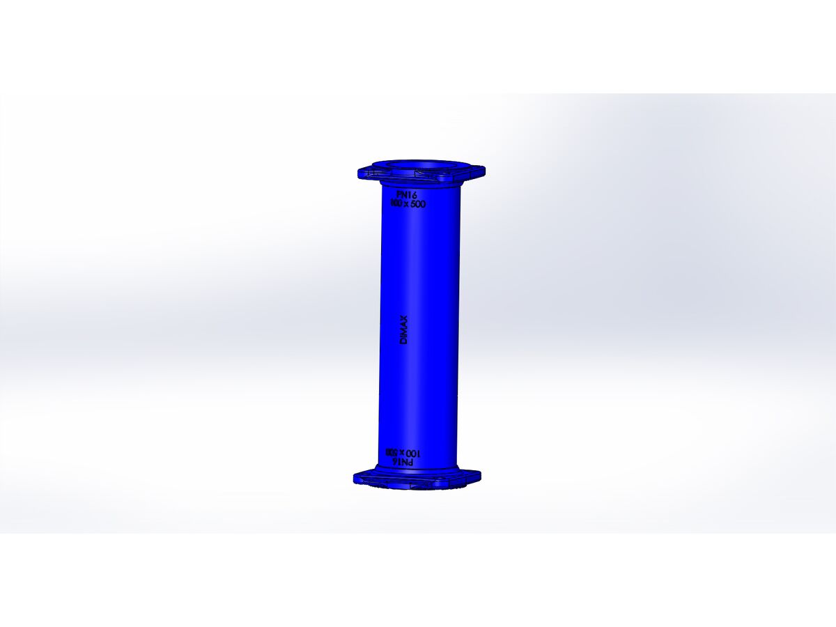reece Dimax Ductile Iron Hydrant Riser (Flange x Flange) PN16 B5 100mm x 500mm