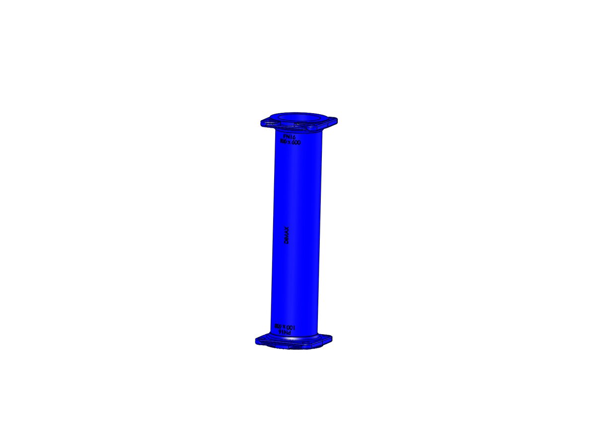 reece Dimax Ductile Iron Hydrant Riser (Flange x Flange) PN16 B5 100mm x 600mm