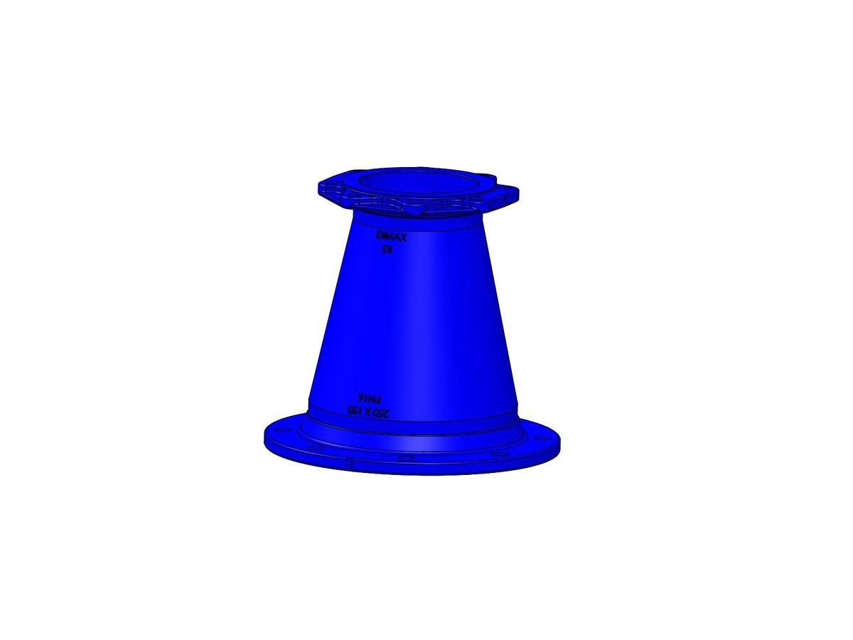 reece Dimax Ductile Iron Taper (Flange x Flange) PN16 B5 250mm x 150mm