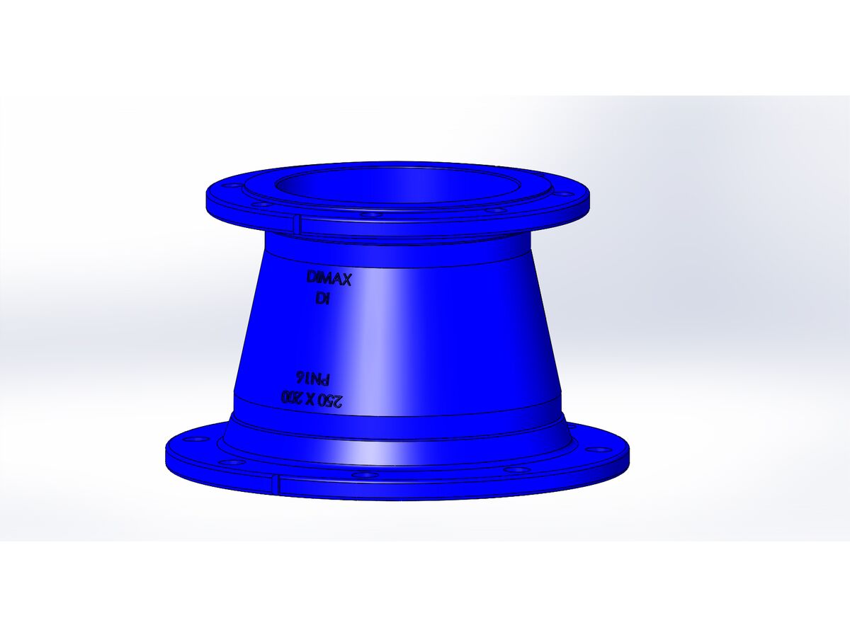 reece Dimax Ductile Iron Taper (Flange x Flange) PN16 B5 250mm x 200mm