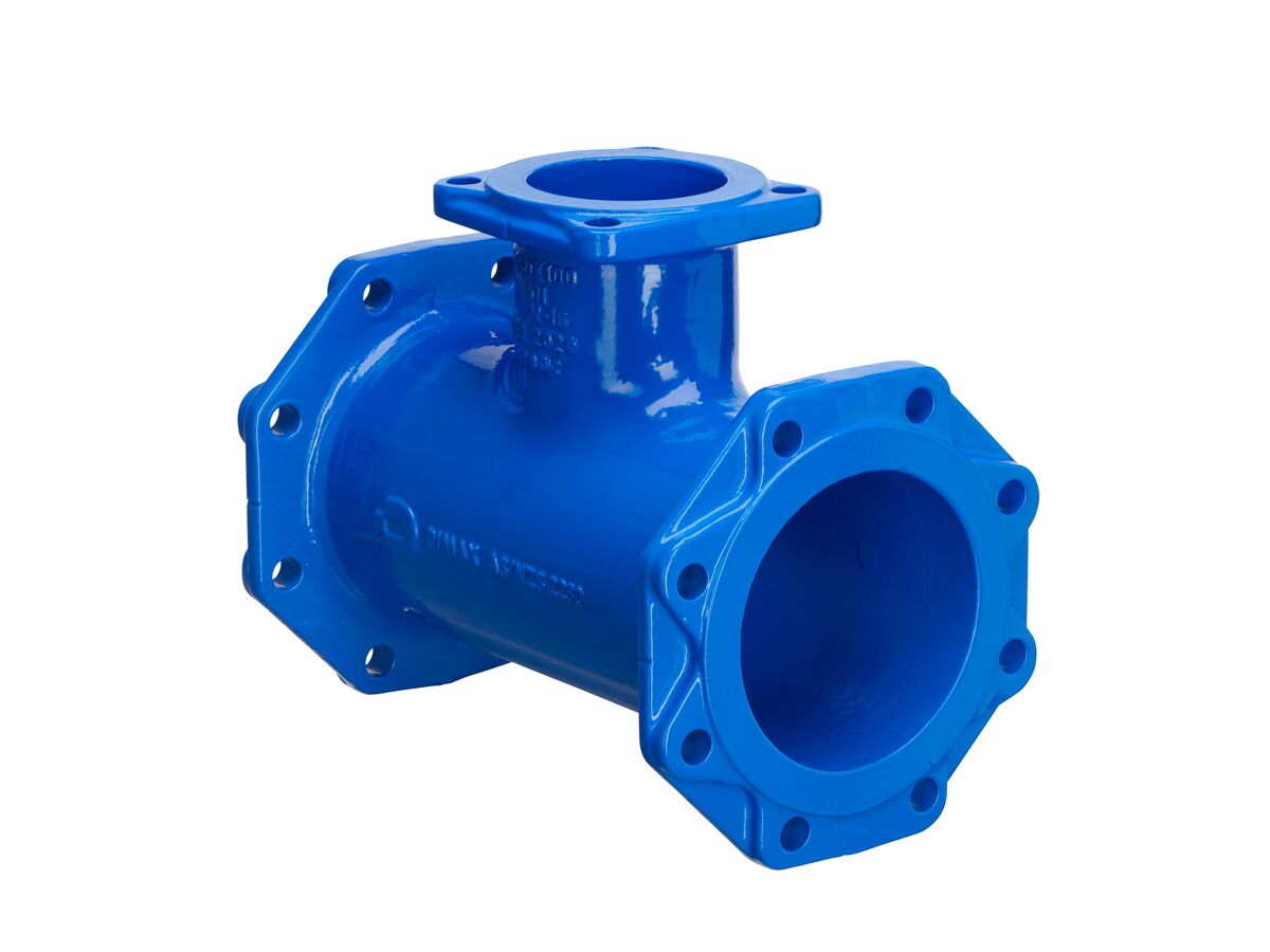 reece Dimax Ductile Iron Tee (Flange x Flange x Flange) PN16 B5 150mm x 100mm
