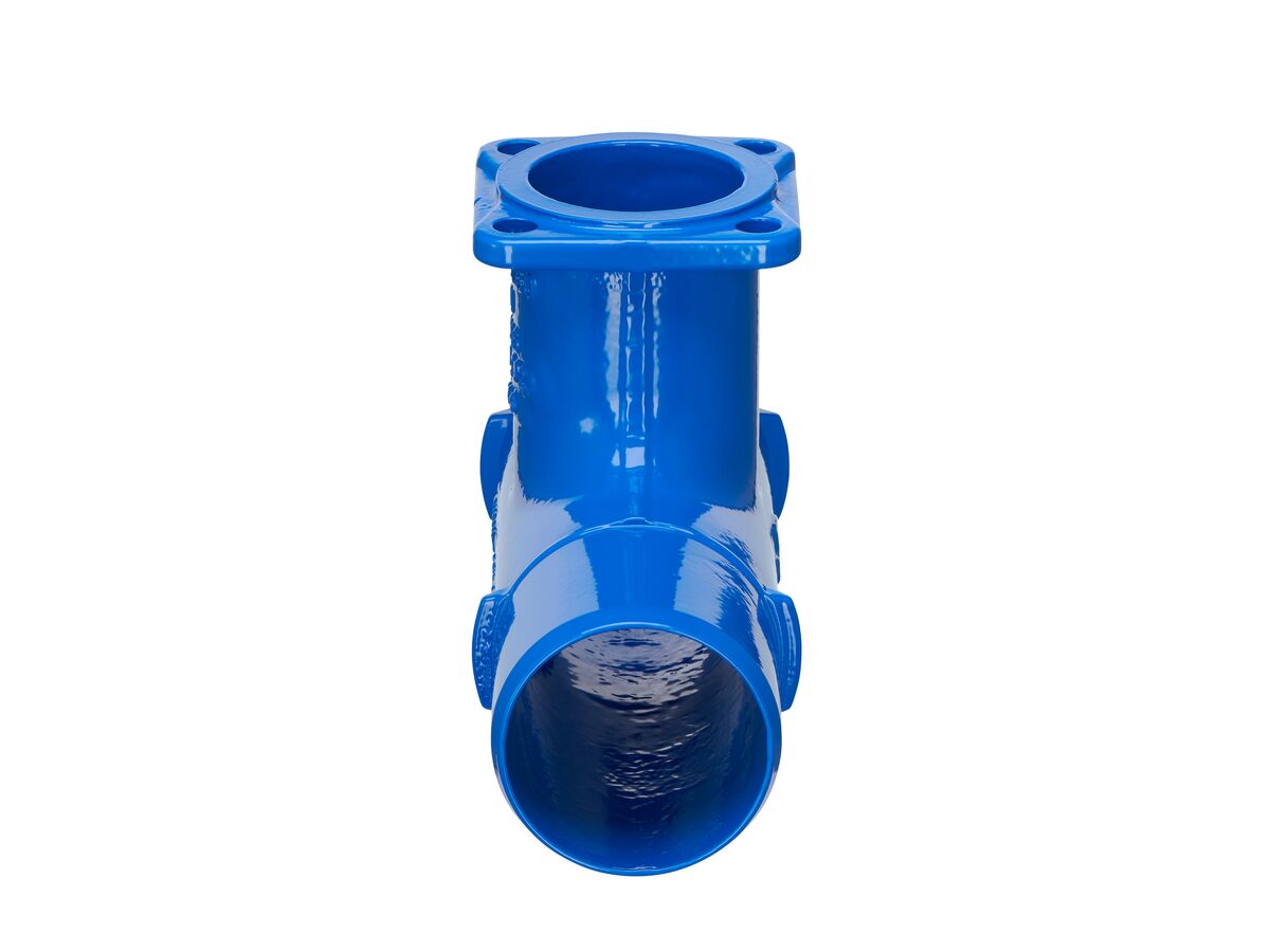 Reece Dimax Ductile Iron Tee (Spigot X Spigot X Flange) PN16 B5 100mm X 80mm
