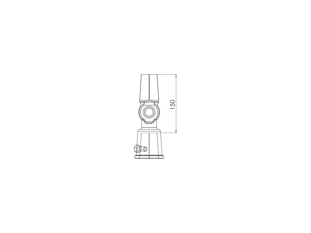 Reece Dimax Ductile Iron Valve Spindle Extension For Gate Valves DN80 To DN600 150mm Long