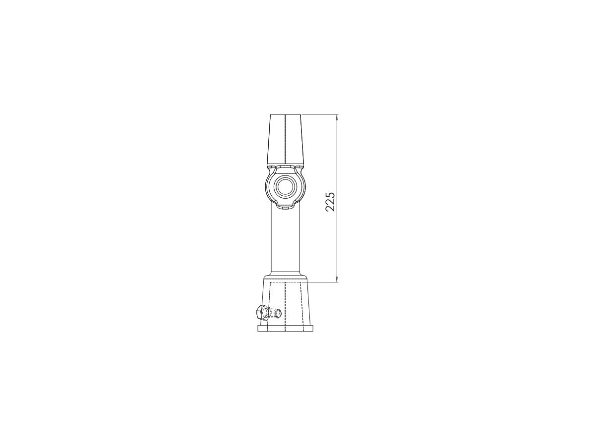 Reece Dimax Ductile Iron Valve Spindle Extension For Gate Valves DN80 To DN600 225mm Long