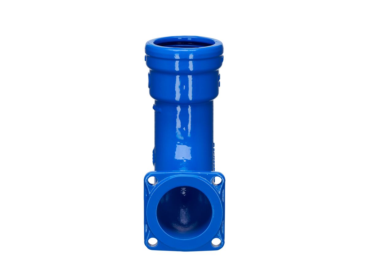 Reece Dimax Ductile Iron Washout Bend (Socket X Flange) PN16 100 X 90 Degrees