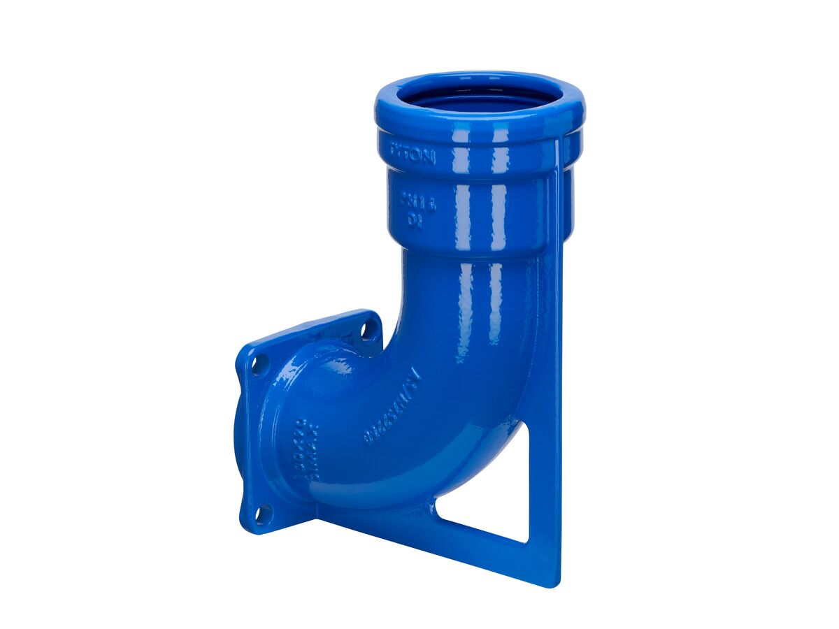 reece Dimax Ductile Iron Washout Bend (Socket x Flange) PN16 100 x 90 Degrees