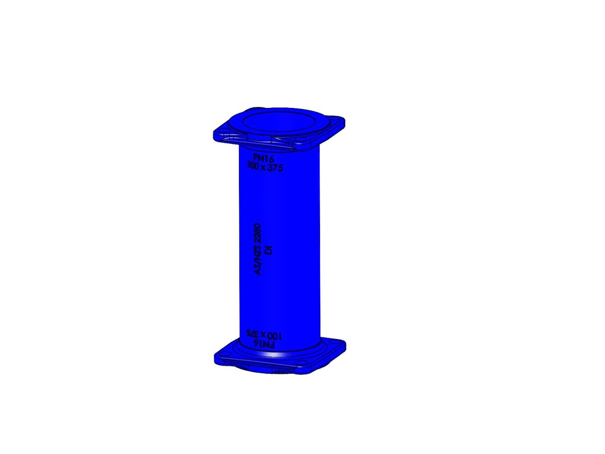 reece Dimax Hydrant Riser Flange - Flange PN16 B5 100mm x 375mm