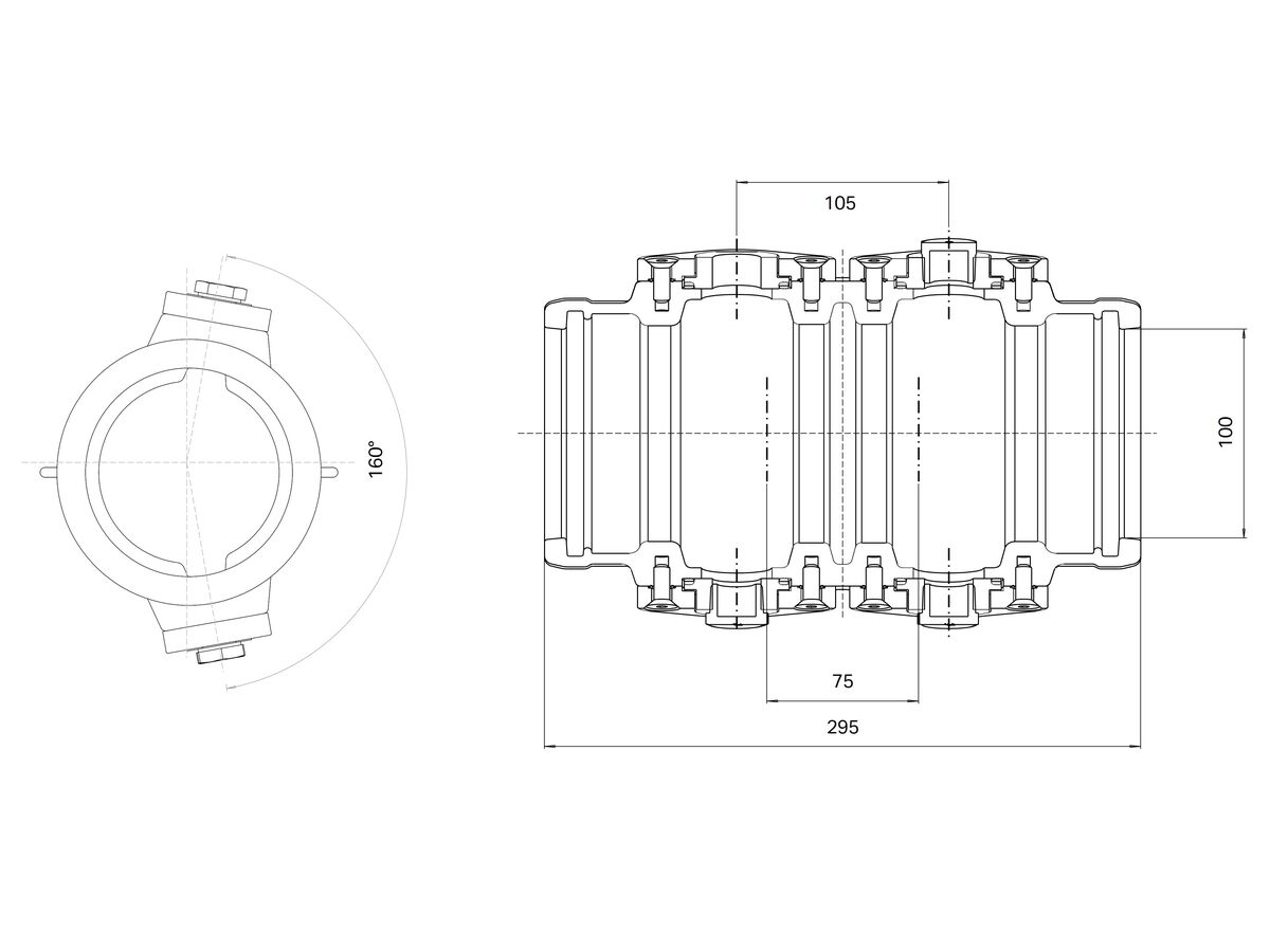 Reece Dimax Maxitap Connector Socket-Socket 100 X 4 X 25