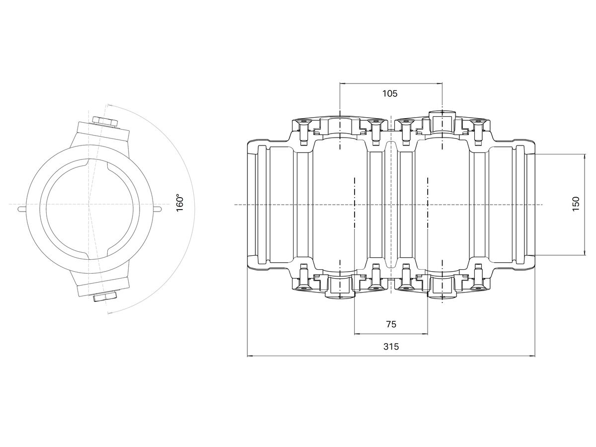 Reece Dimax Maxitap Connector Socket-Socket 150 X 4 X 20