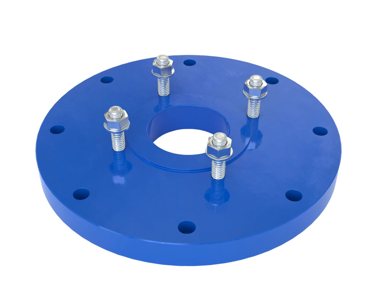 reece Dimax Mild Steel Offtake Flange PN16 B7 225mm x 100mm