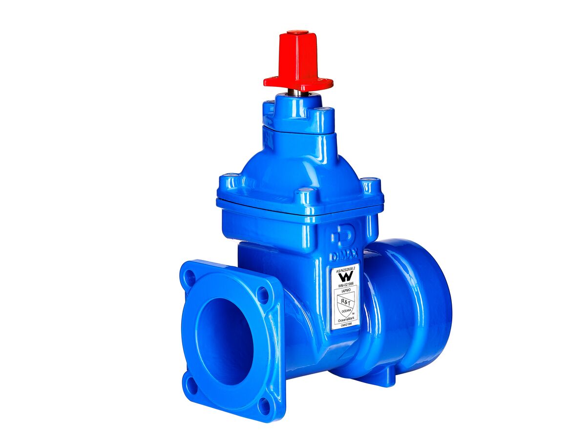 reece Dimax Resilent Seat Gate Valve PN16 B5 (Flaneg - Socket) 100mm Clockwise Close