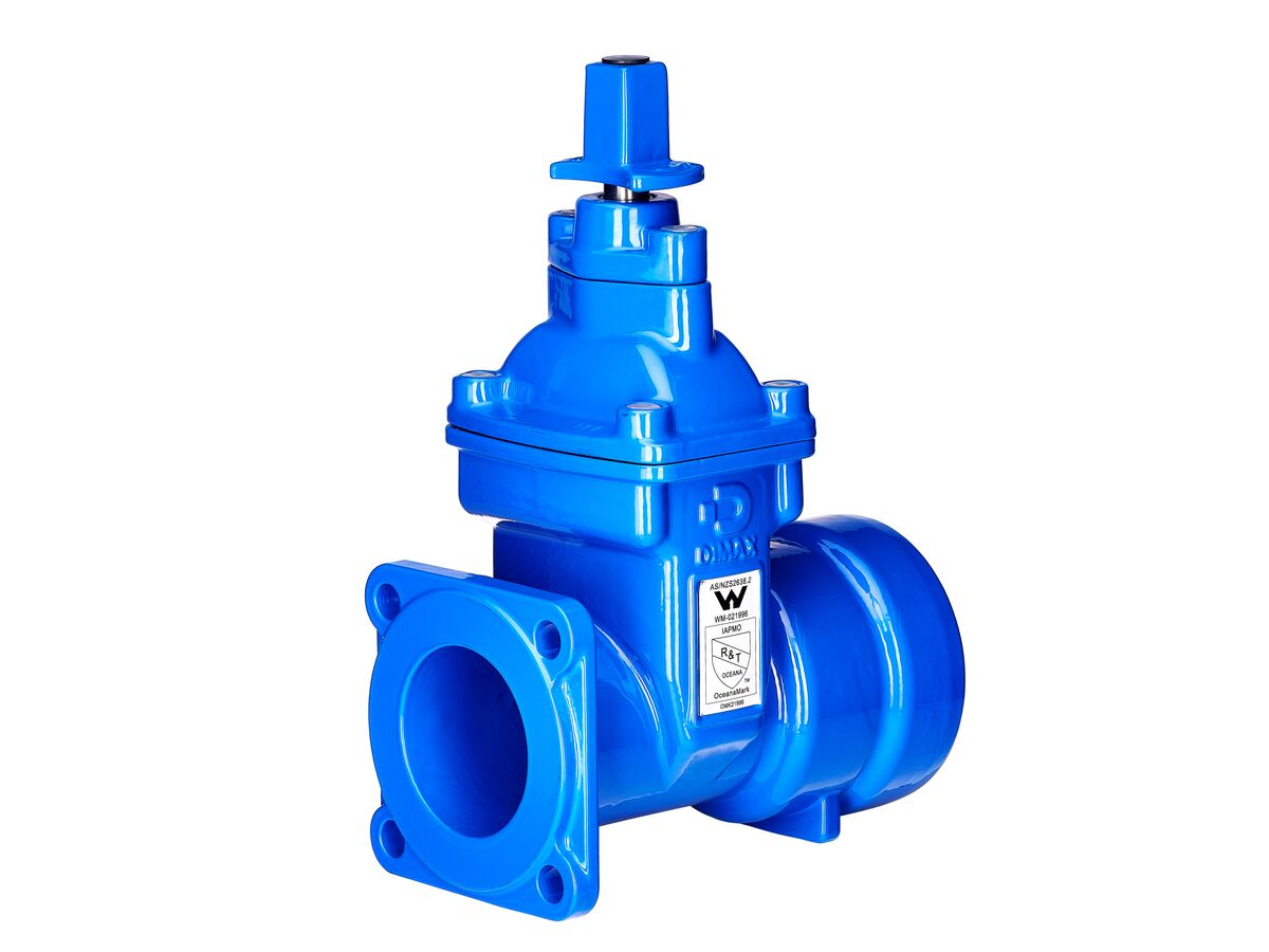 reece Dimax Resilent Seat Gate Valve PN16 B5 (Flaneg - Socket) 100mm Anti Clockwise Close