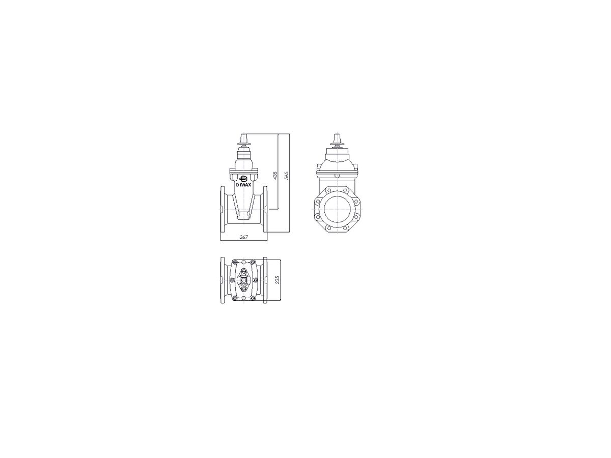 Reece Dimax Resilient Seat Gate Valve (Flange X Flange) PN16 B5 150mm Anticlockwise Close