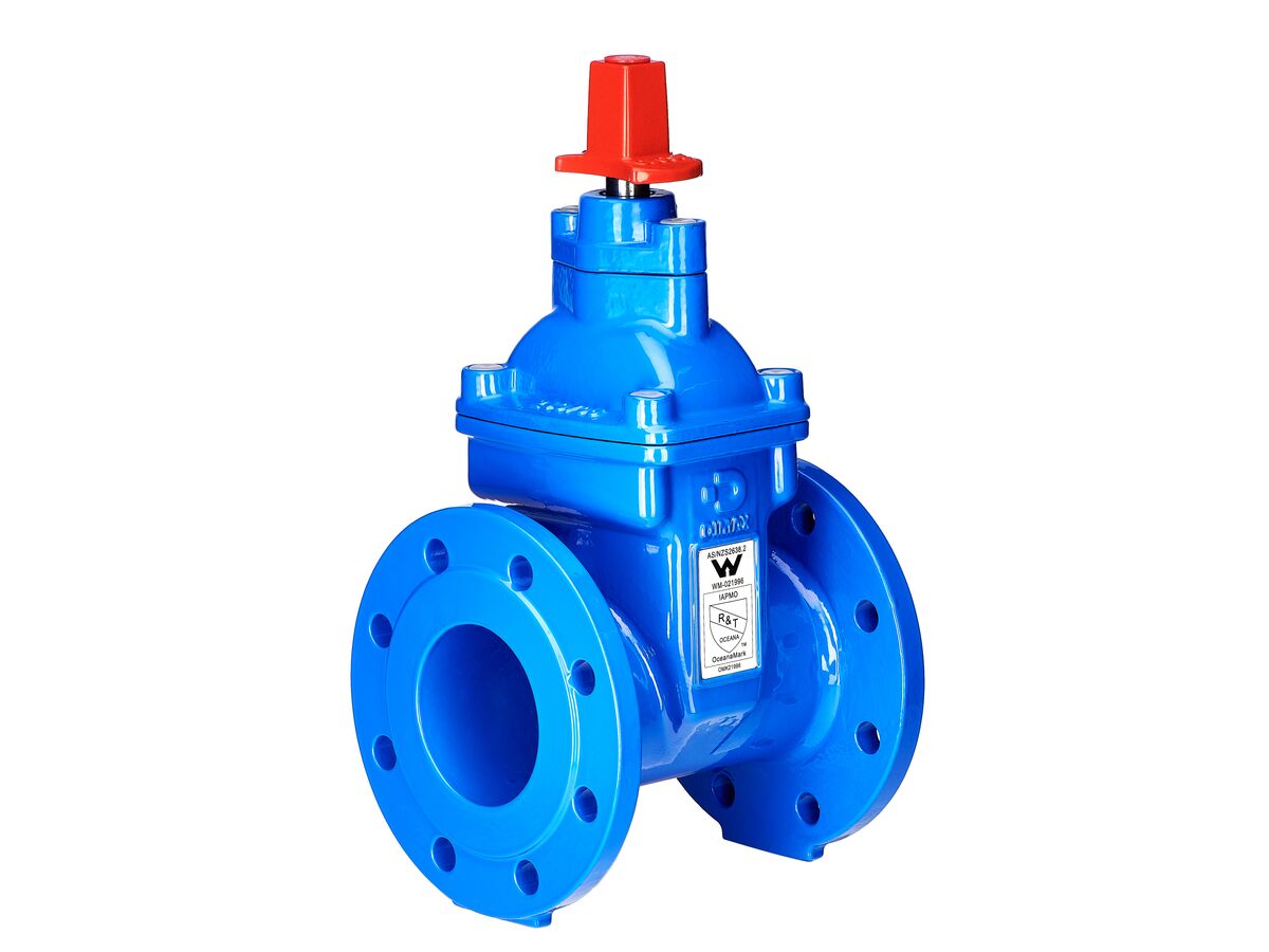 reece Dimax Resilient Seat Gate Valve (Flange x Flange) PN16 Table E 100mm Clockwise Close