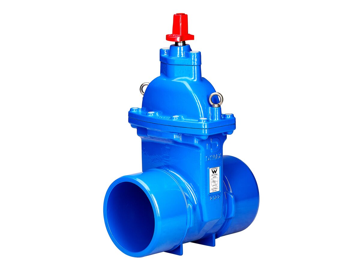 reece Dimax Resilient Seat Gate Valve PN16 (Spigot - Spigot) 200mm Clockwise Close