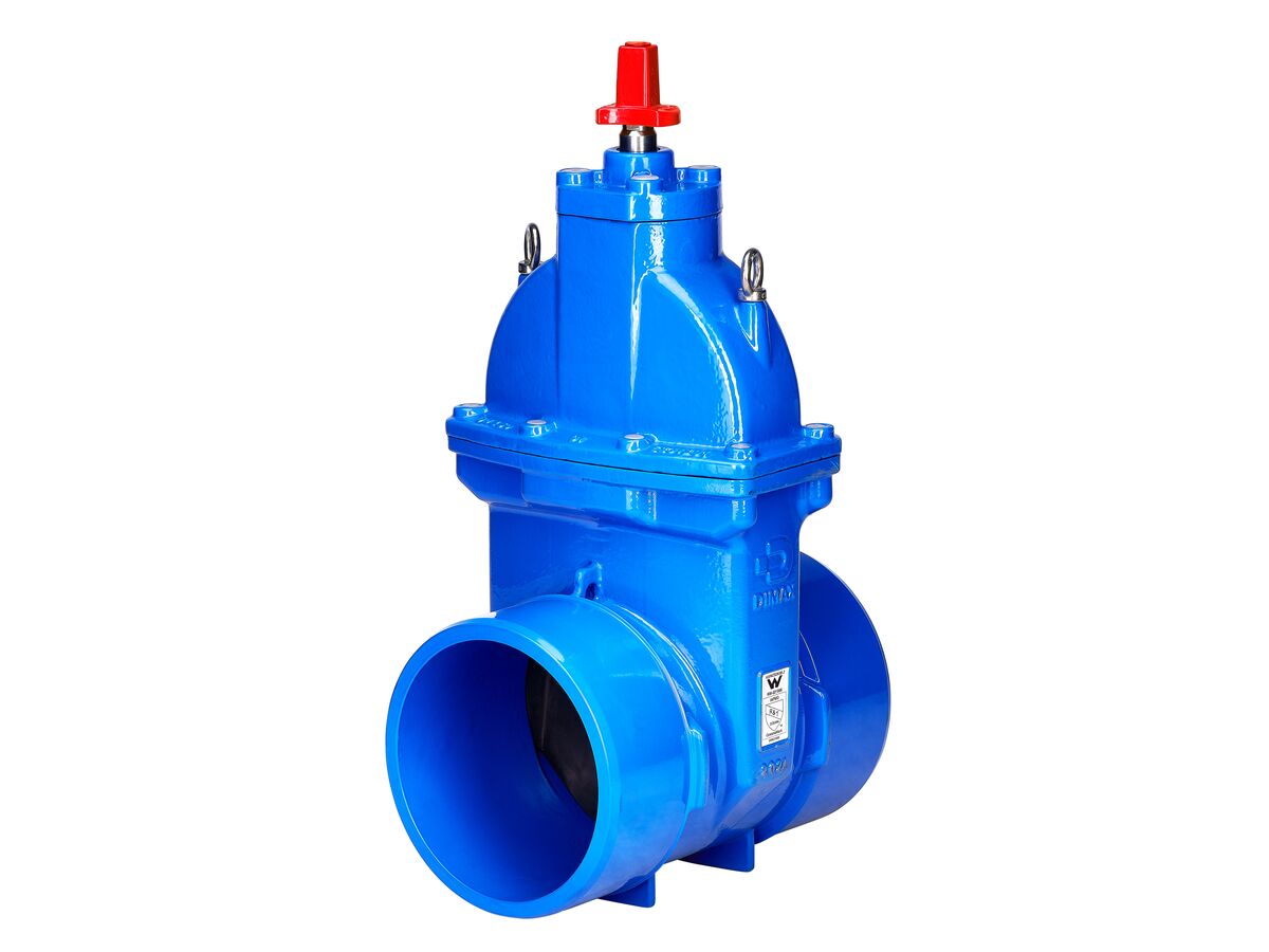 reece Dimax Resilient Seat Gate Valve PN16 (Spigot - Spigot) 250mm Clockwise Close