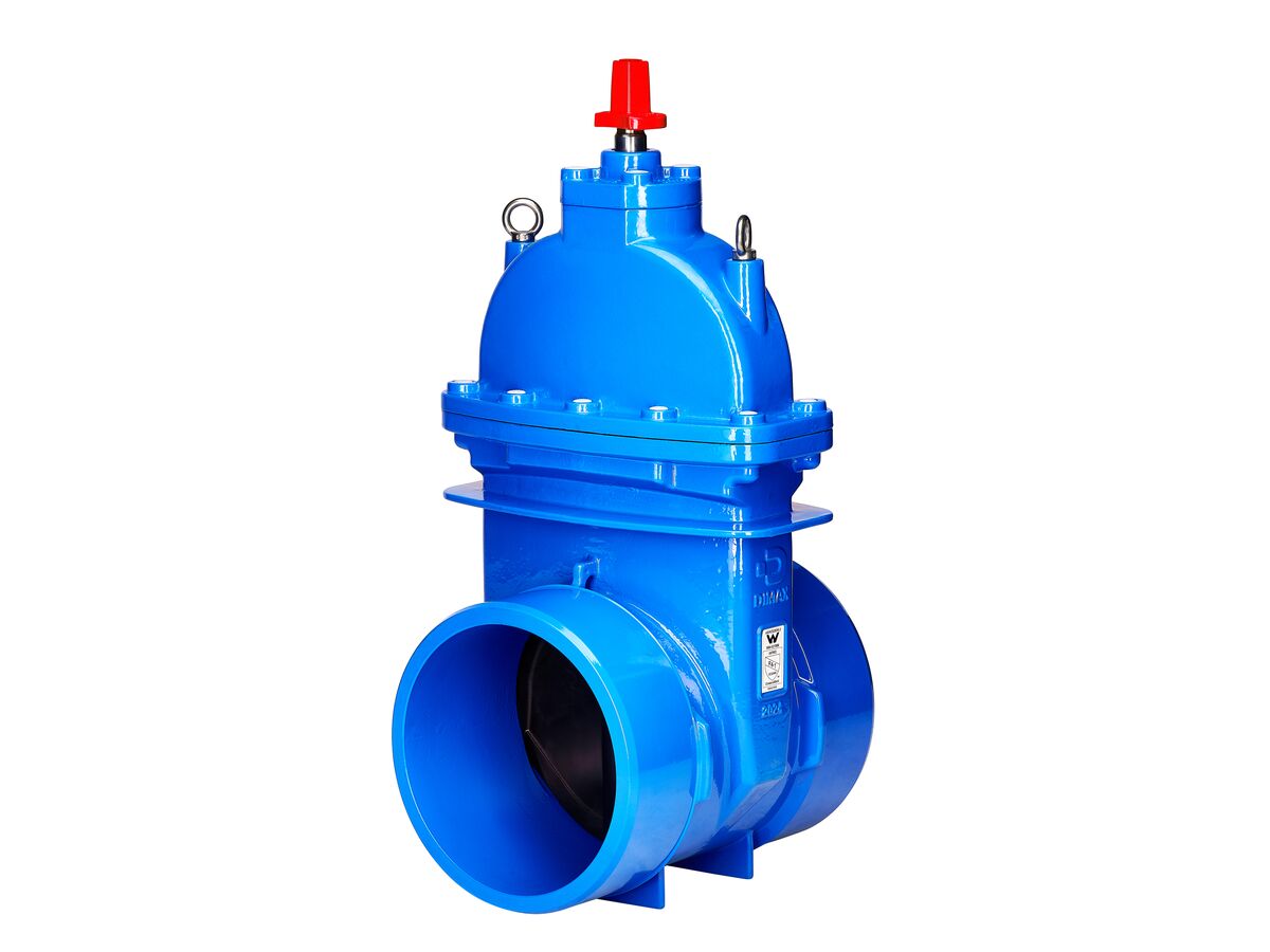 reece Dimax Resilient Seat Gate Valve PN16 (Spigot - Spigot) 300mm Clockwise Close