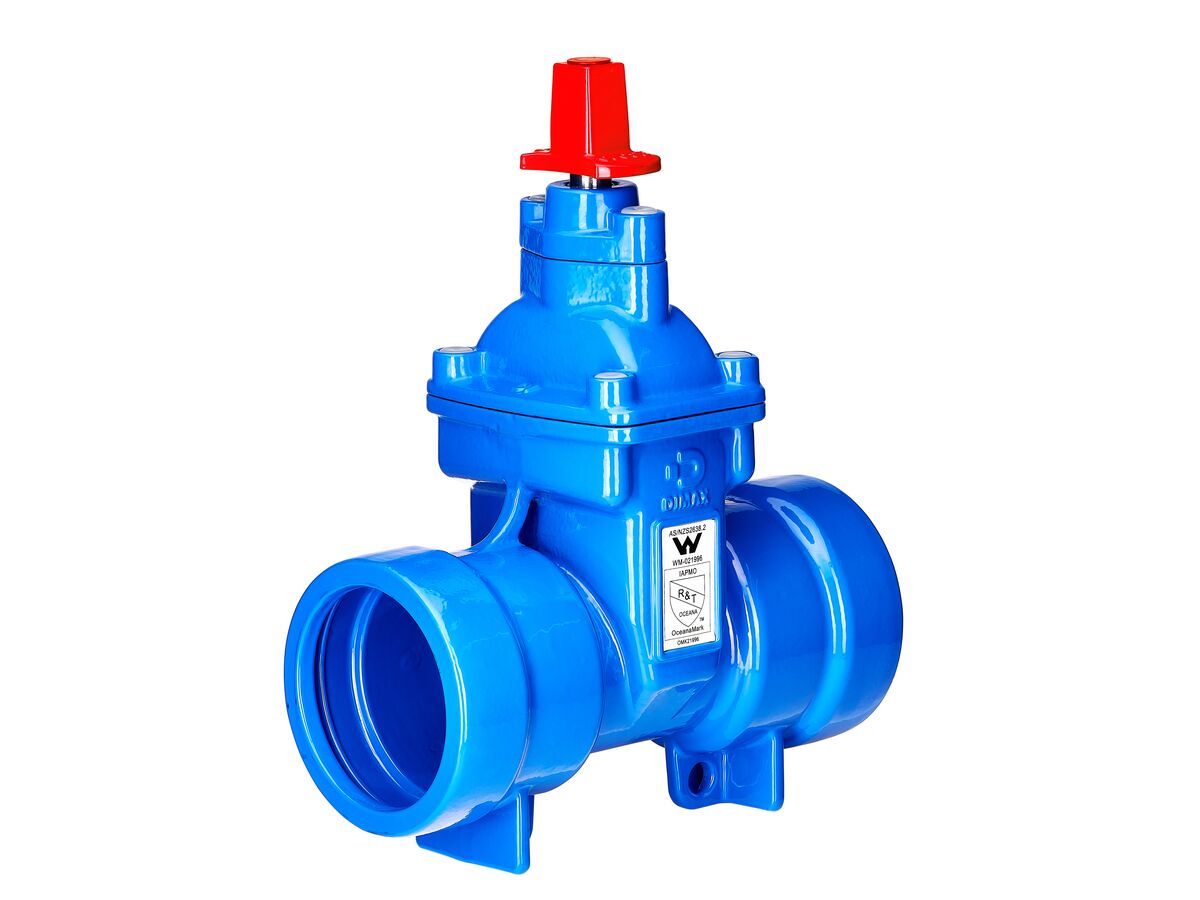 reece Dimax Resilient Seat Gate Valve (Socket x Socket) PN16 100mm Clockwise Close