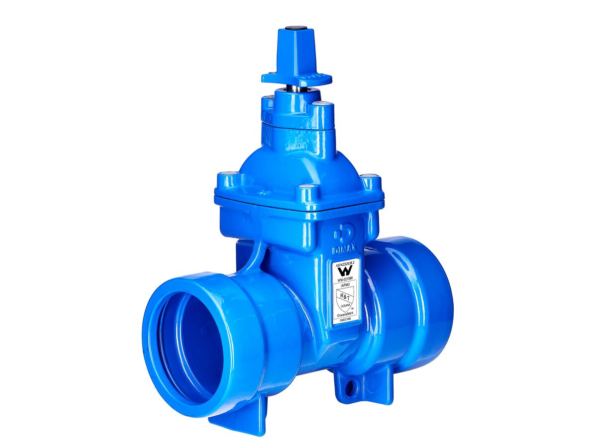 reece Dimax Resilient Seat Gate Valve (Socket x Socket) PN16 100mm Anticlockwise Close