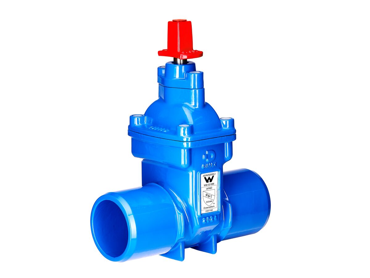 reece Dimax Resilient Seat Gate Valve (Spigot x Spigot) PN16 100mm Clockwise Close