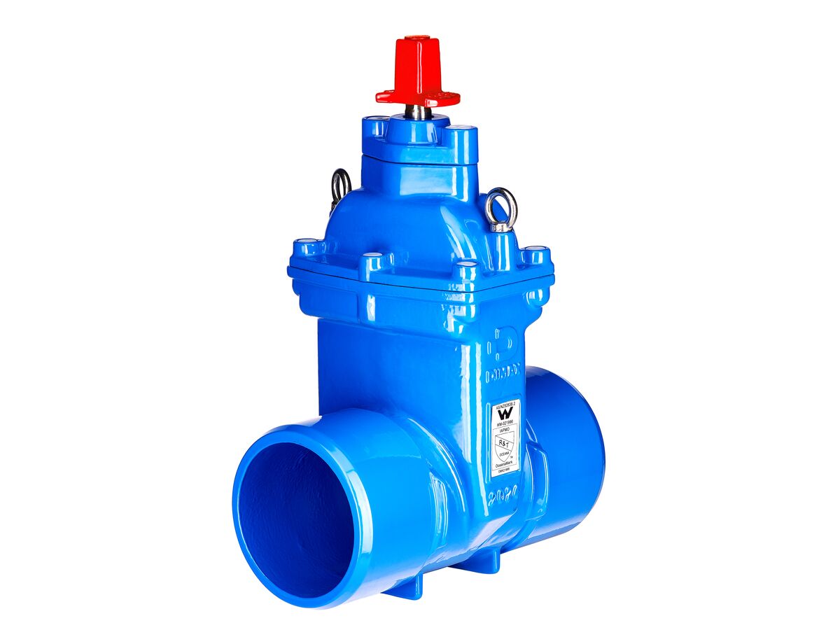 reece Dimax Resilient Seat Gate Valve (Spigot x Spigot) PN16 150mm Clockwise Close