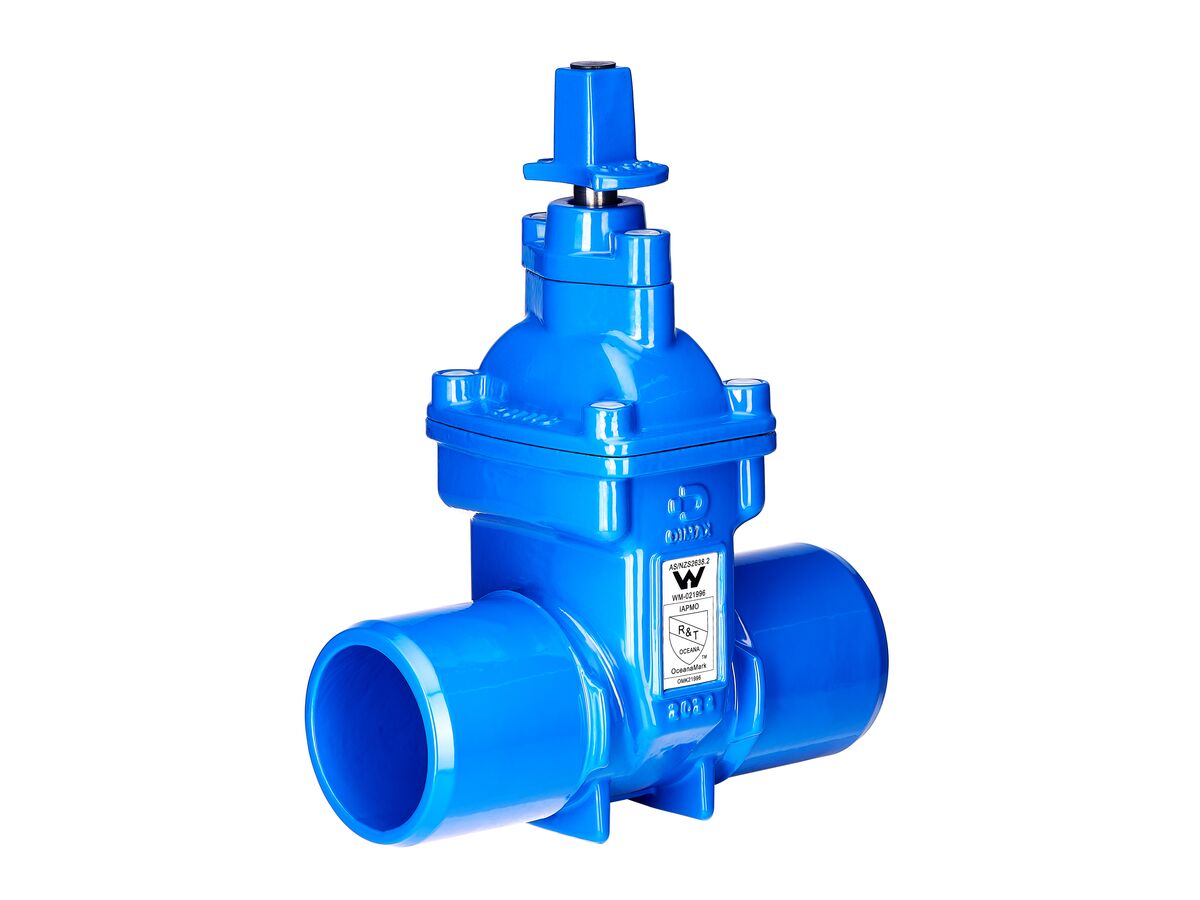 reece Dimax Resilient Seat Gate Valve (Spigot x Spigot) PN16 100mm Anticlockwise Close