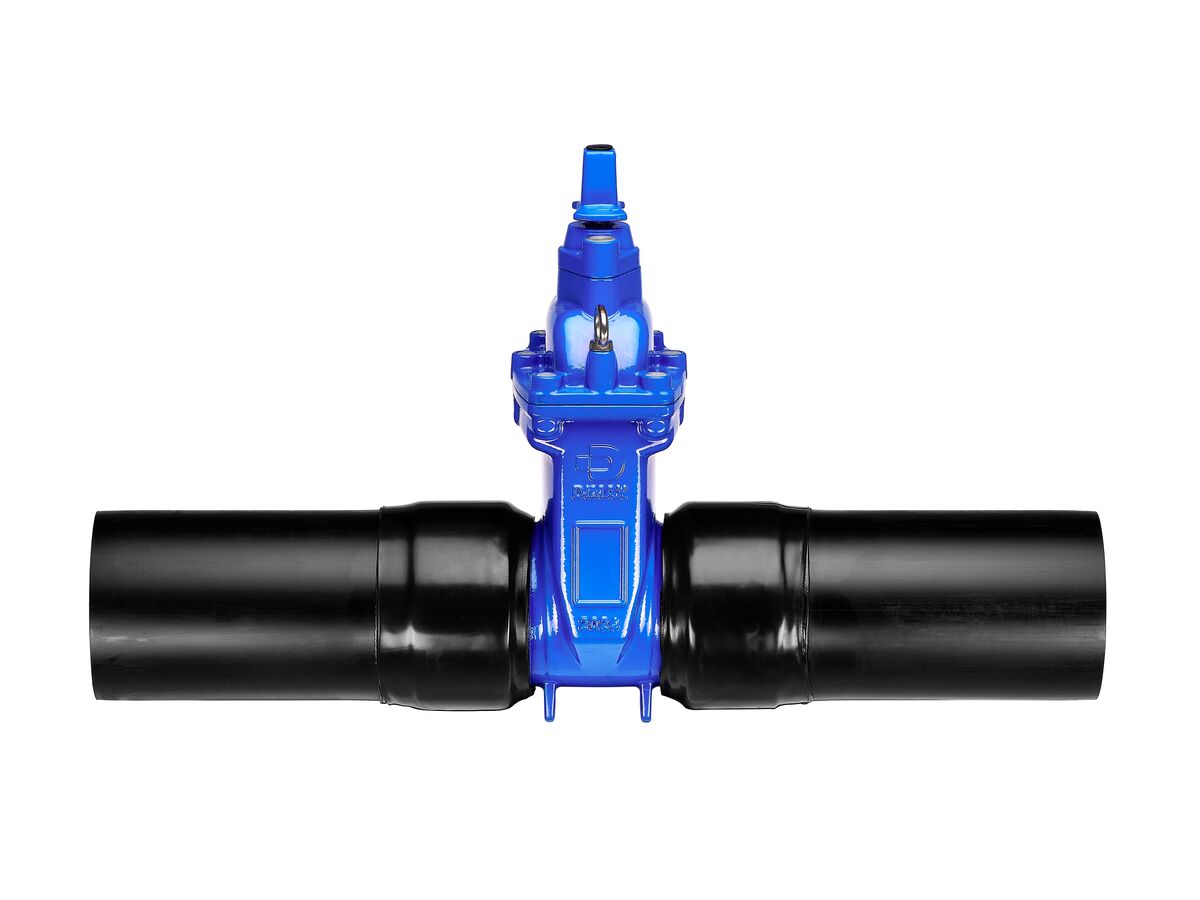 Reece Dimax Resilient Seated Gate Valve PN16 180mm SDR11 HDPE PE Tail 150mm Anti-Clockwise Close