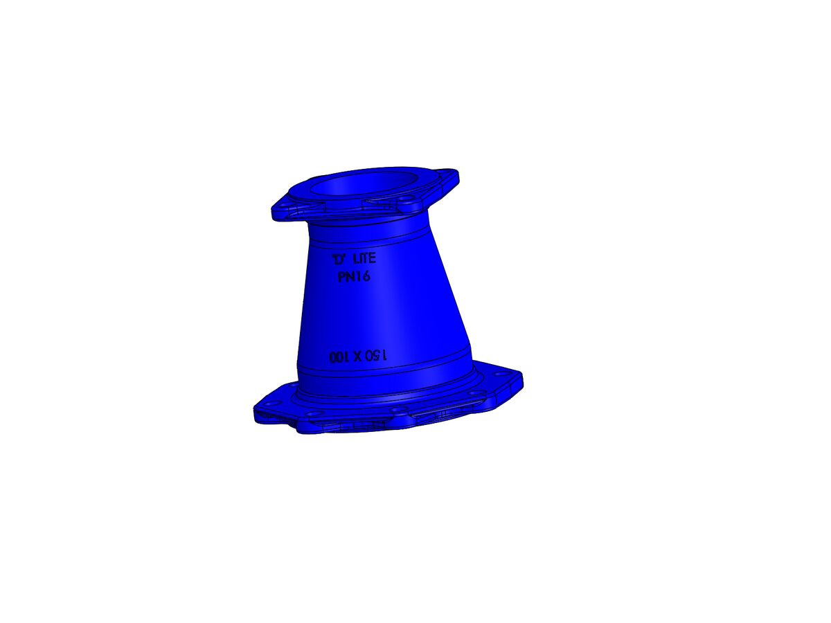 reece Dimax Taper Flange-Flange PN16 B5 150mm x 100mm
