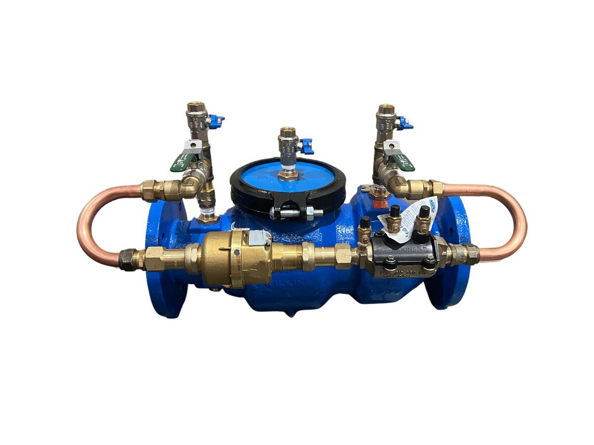 reece Double Detector Check Valve 100mm with 20mm Bypass Table D