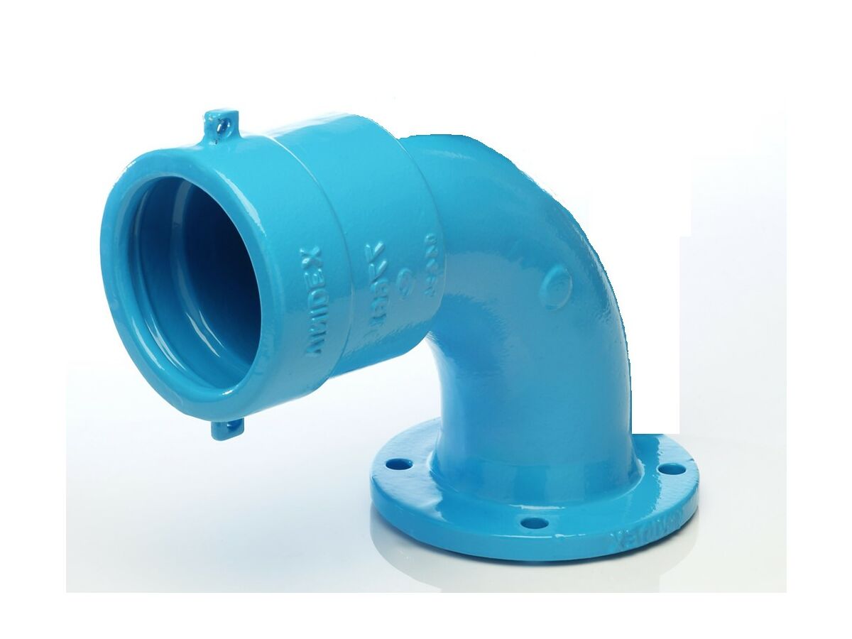 reece Ductile Iron Bend (Socket x Flange) PN16 B5 225mm x 90 Degrees