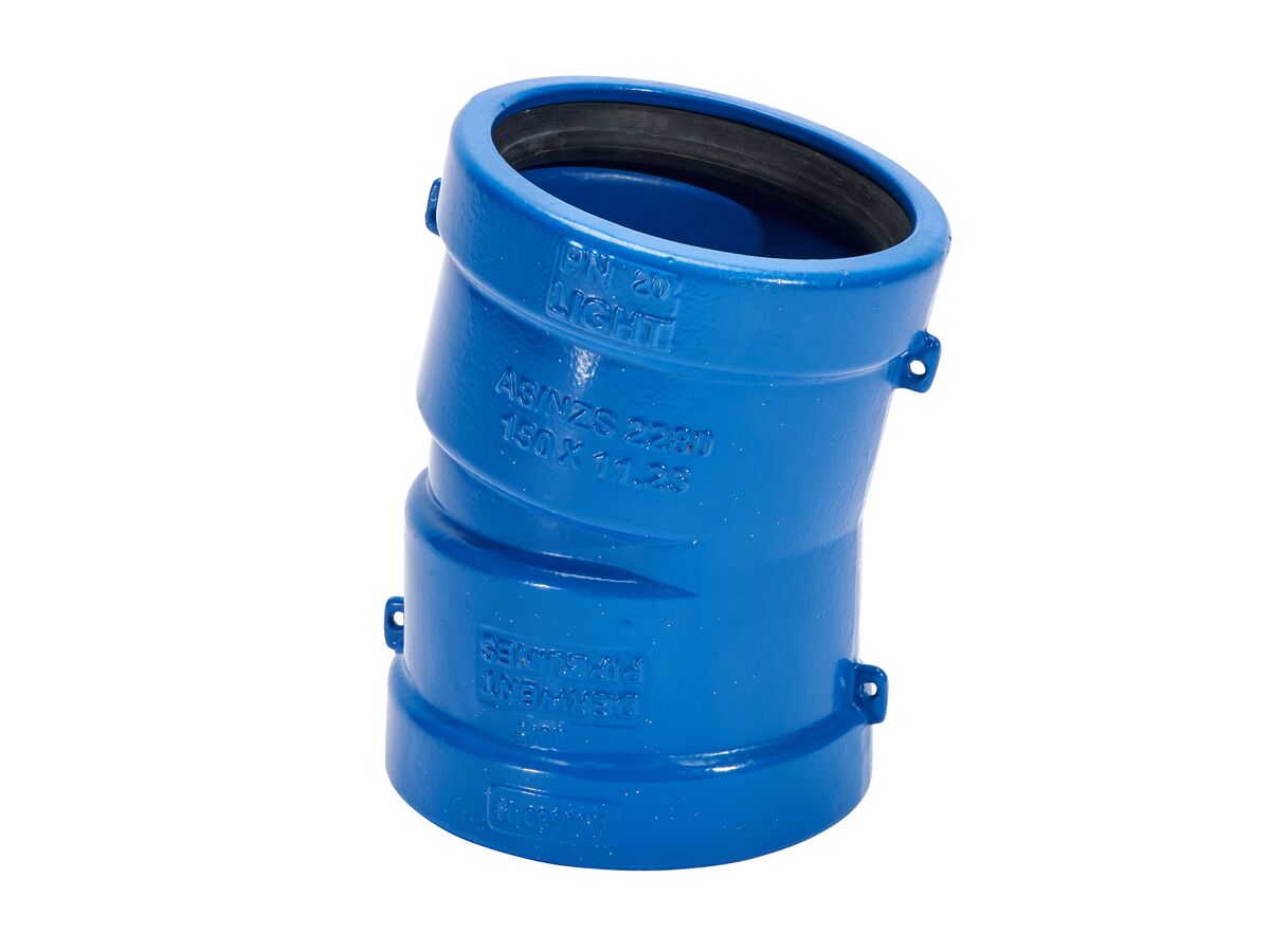 reece Ductile Iron Bend (Socket x Socket) PN35 450mm x 11.25 Degrees