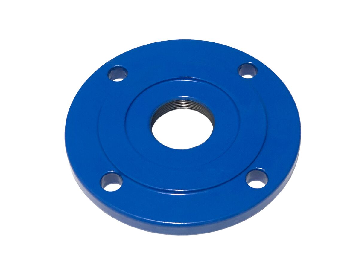 reece Ductile Iron Blank Flange Tapped with 50mm BSP Female PN16 B5 Fusion Coat 50mm