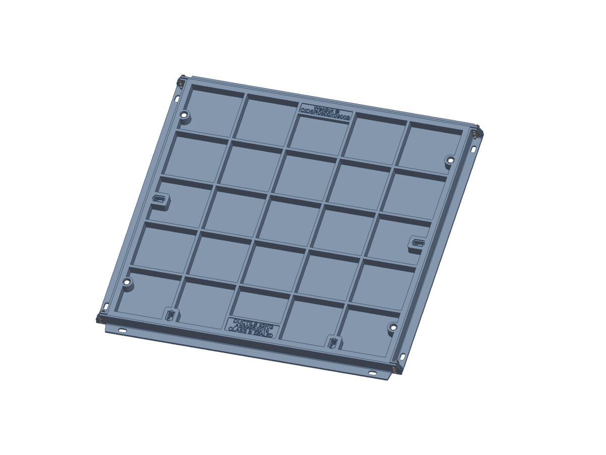 reece Ductile Iron Infill Boltdown Cover & Frame Class B Clear Opening 900mm x 900mm